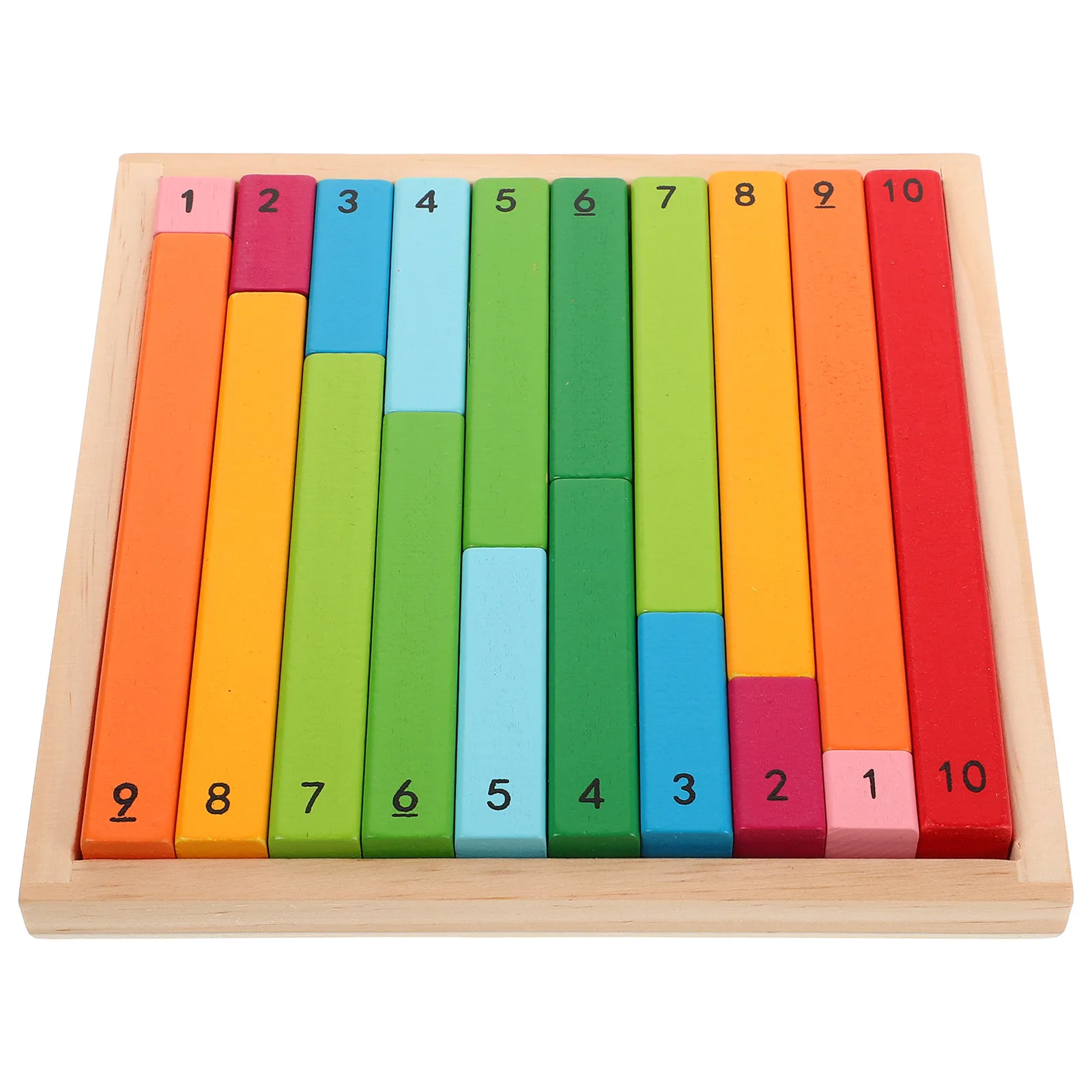 

Деревянный набор счетных палочек Монтессори: развивающие инструменты для обучения математике и изучения чисел для детей, учебные пособия