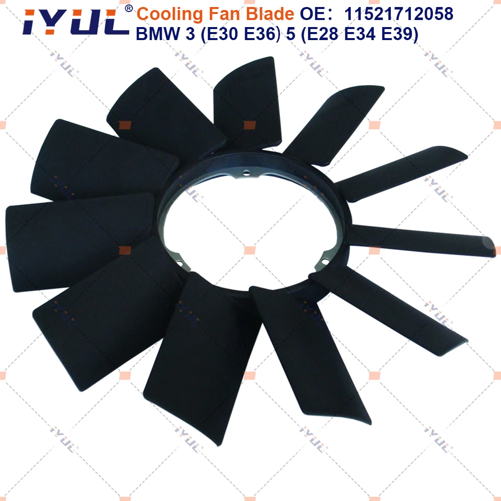 Radiator Cooling Fan Sticky Clutch Fan Blades For BMW 3 Series E36 E46 5 Series E34 E39 E38 1991-2005 1521709499 1521712058