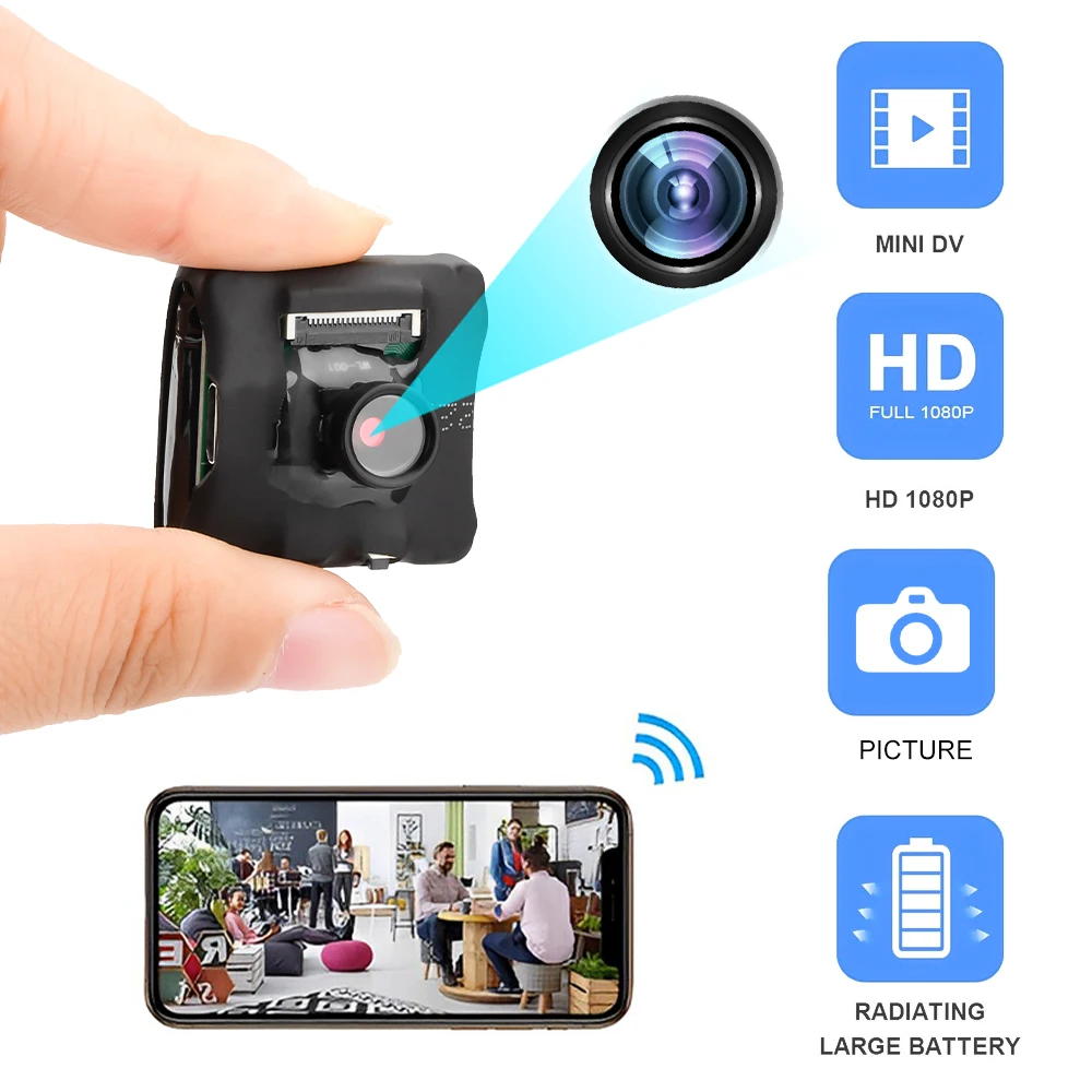 Full HD 1080P New Design Portable Mini Body Camera With 433MHZ Remote DV Video Recorder Micro WIFI Camcorder