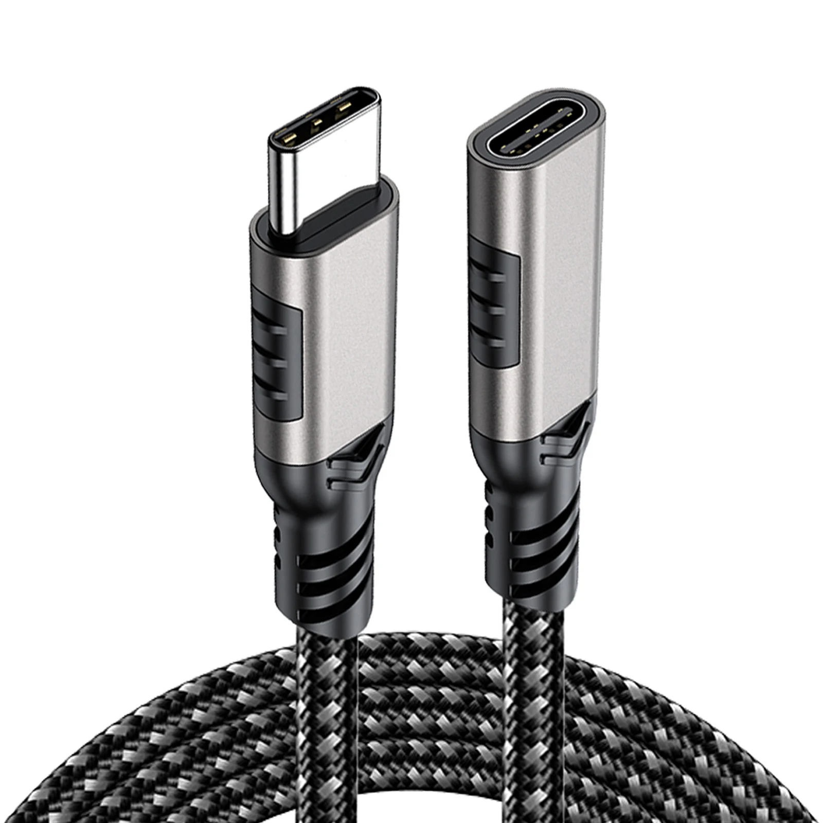 100W USB 3.2 Gen 2 10Gbps USC -C Male to Female Type C Extension Data Sync Charging Cable for Switch Macbook iPhone Samsung iPad