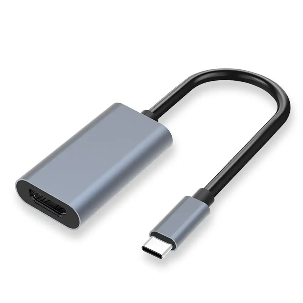 1 szt. Aluminiowy typ-C do Adapter HD HD Adpter 4 k30hz 60Hz złącza wideo Typec Adpter do konwertera kable komputerowe stopu G4H3