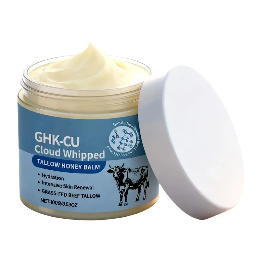 100g Copper Peptide Tallow Honey Balm - Methylene Blue Anti-Aging Gentle Nourish Moisturizing Face & Body Skin Care Cream