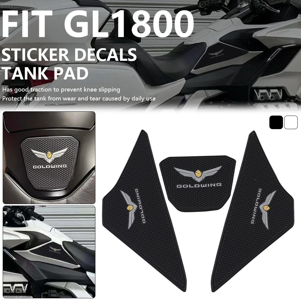 

Motorcycle Rubber Tank Pad Sticker Side Anti-Slip Protection Decal Fit For Honda Gold Wing GL 1800 F6B Goldwing GL1800 2018-2024