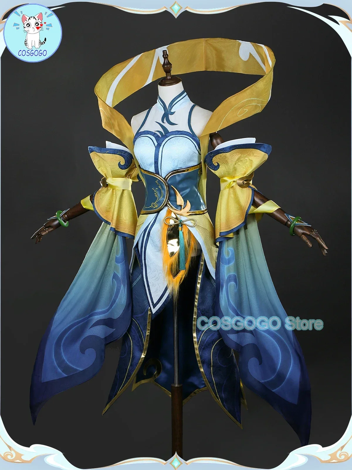 COSGOGO Game LOL Immortal Journey Soraka Cosplay Costume Halloween Outfits Women Game Cothing