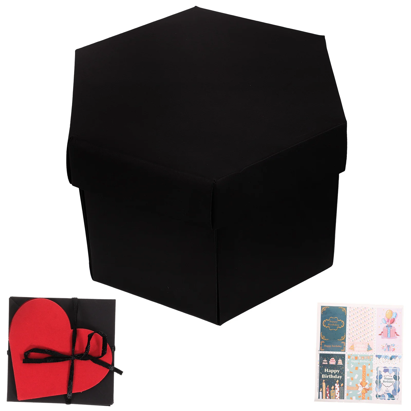 

1Pcs Hexagon Photo Album Gift Box Safe to Use DIY Personalized Travel Record Storage Photo Box Gift Storage Case