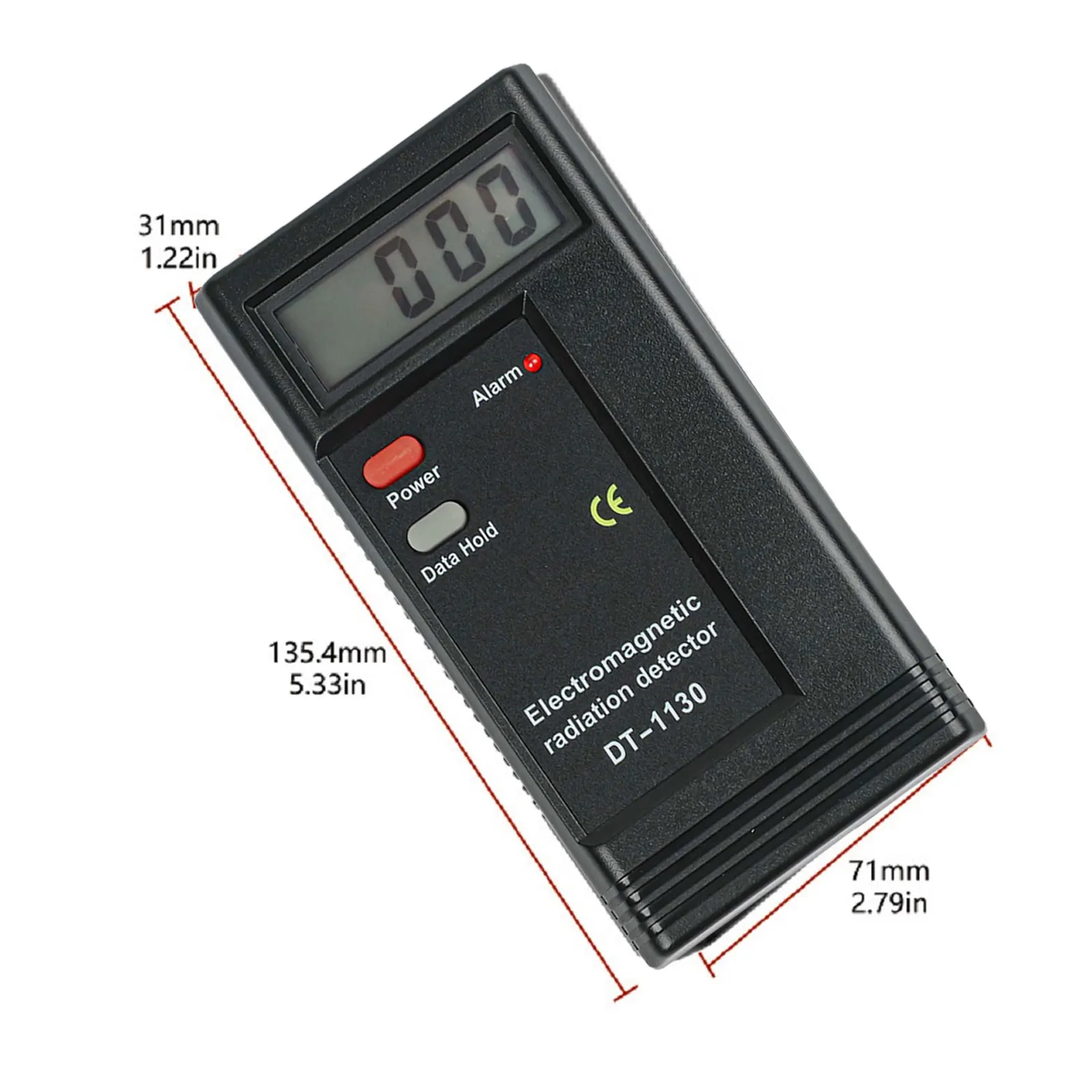 135.4mm X 71mm X 31mm EMF Meter Lightweight Radiation Detection Tool Accurate Measurement Compact And Lightweight