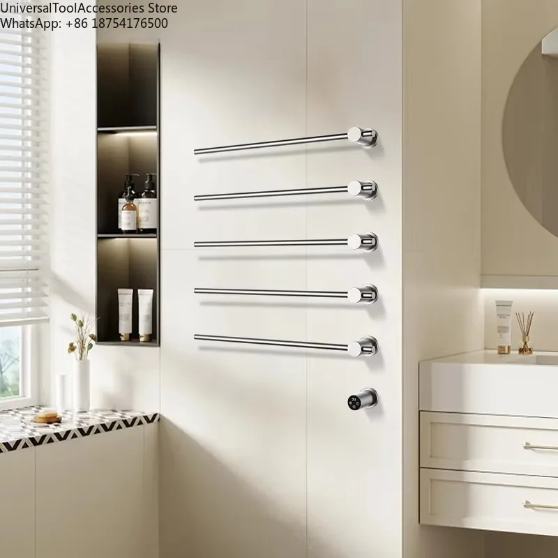 

Электрический полотенцесушитель из нержавеющей стали, встраиваемый, с защитой IPX4 и 4 перекладинами, для отелей, вилл, апартаментов, ванных комнат