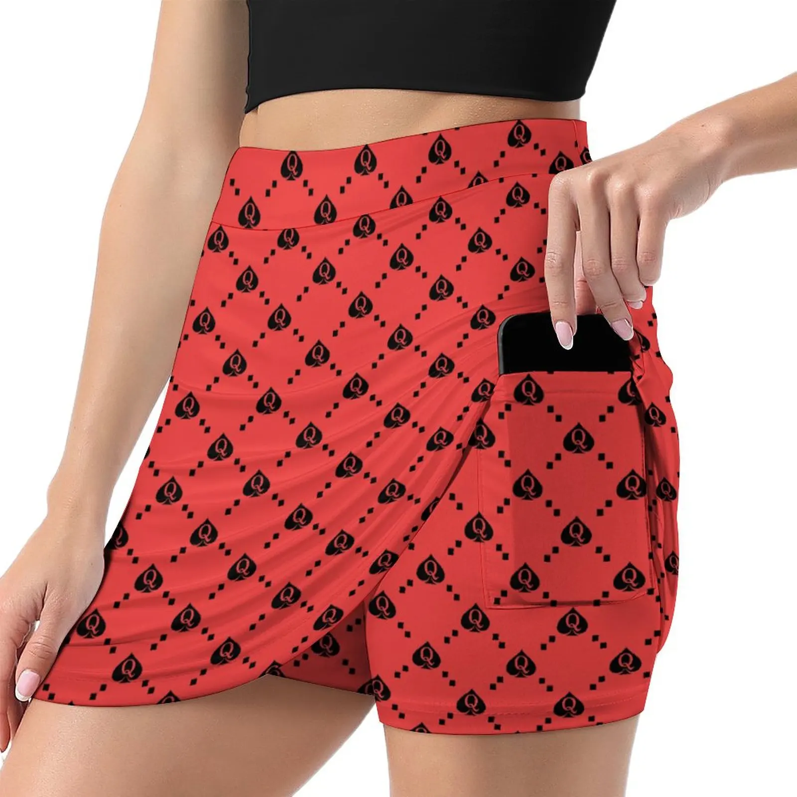 YOGA High Waisted Skirts for Women A Line Tennis Athletic Casual Skort with Inner Shorts Pockets