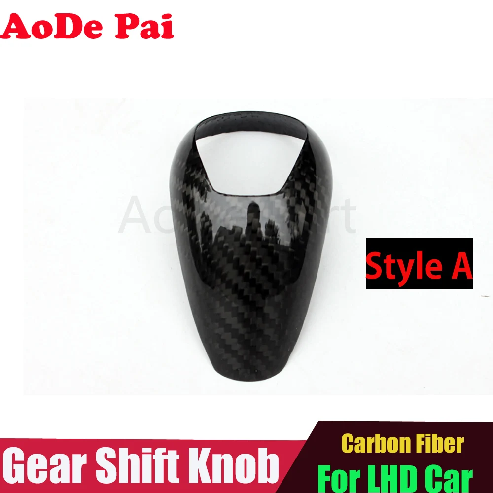 F80 F82 F83 F87 Real Dry Carbon Fiber Gear Shift Knob Interior Cover for BMW M3 M4 M2 X5M F85 X6M F86(For LHD Car)