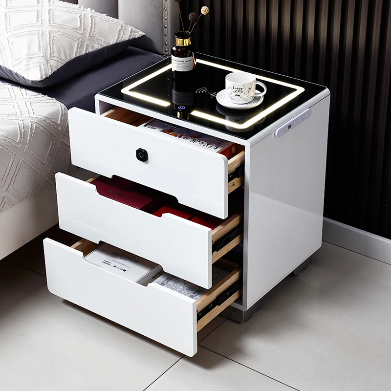 Storage Cabinet Open Cabinets Gamer Bedside Hanging Bedside Table Design Bedroom Wood Coffee Bookcase Bed Comodini  Narrow