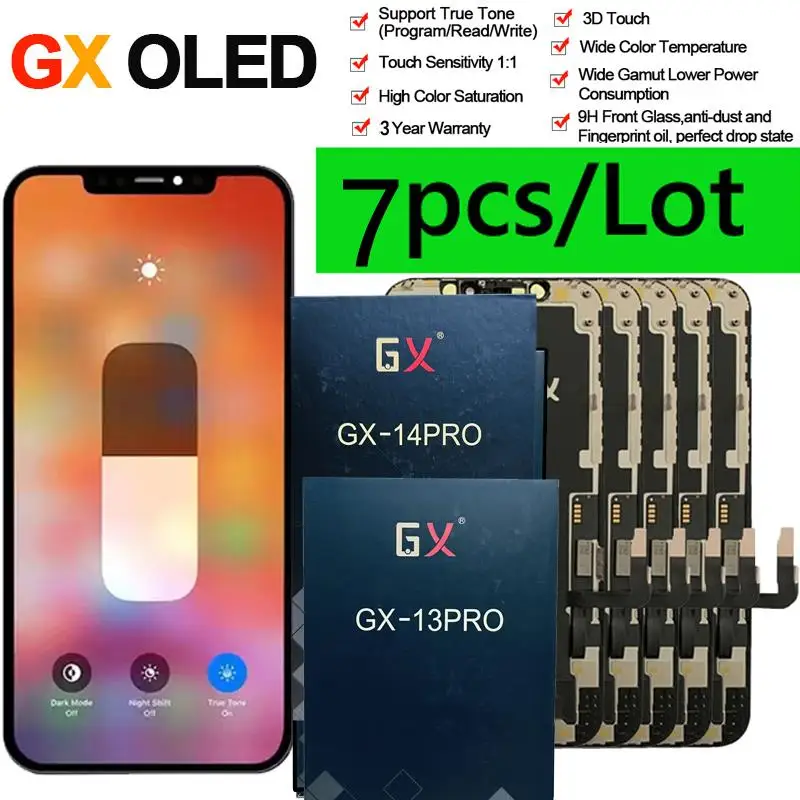 To AMOLED GX LCD Display For iPhone X XS XR 11 11Pro 12Pro 13Pro 14pro Max 12Mini 13 14 Plus Pantalla Touch Screen Assembly