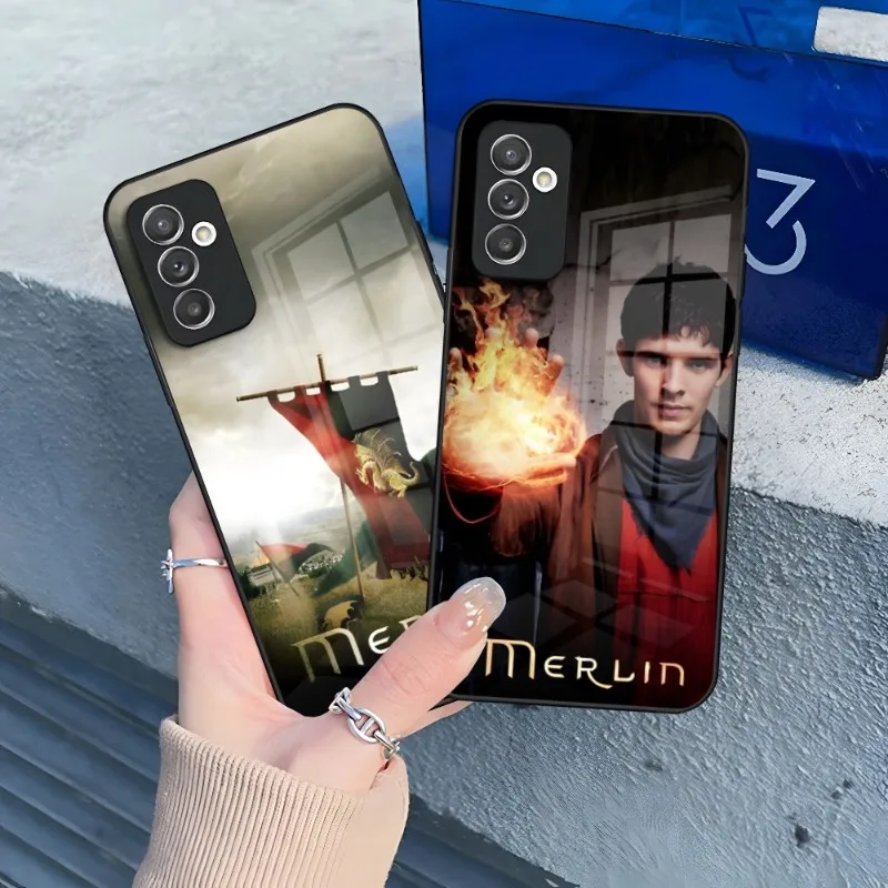 TV Series Merlin Phone Case For Samsung Galaxy S21 S22 S30 S23 S20 S10E S9 Note 20 10 Pro Ultra Plus Glass Cover