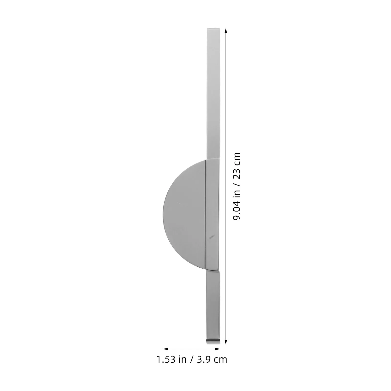 2Pcs Half Moon Drawer Pulls Modern Aluminum Alloy Cabinet Handles Sleek Elegant Finish Easy Mount for Kitchen Bathroom Dresser