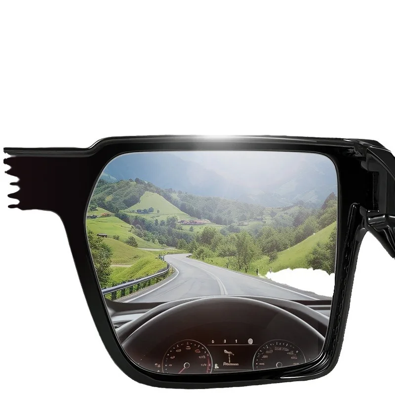 High Definition Sunscreen  Fashion Sunglasses Polarized Universal Men's and Women's Classic Anti UV Myopia Set Sunglasses Black