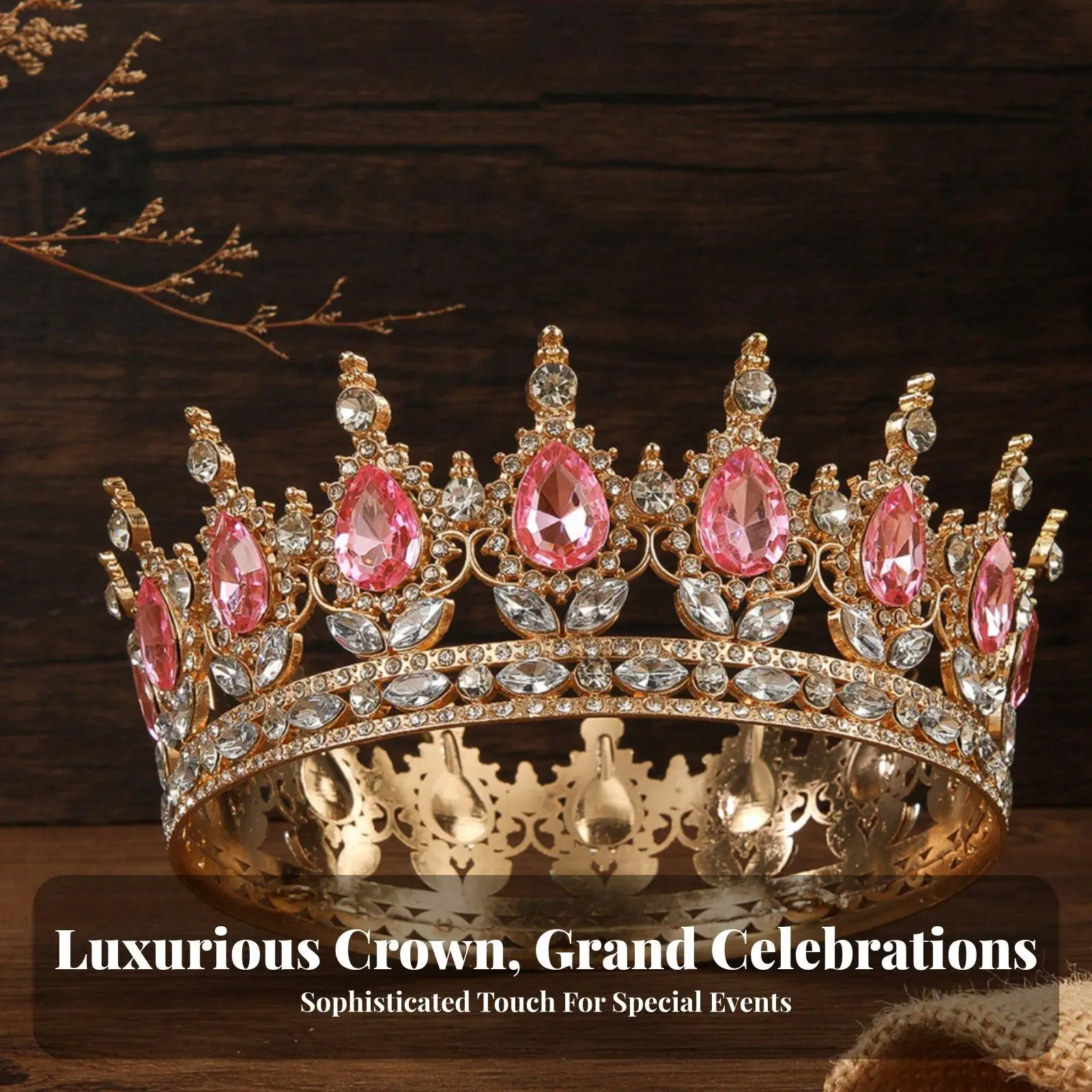 Crystal Crown Sparkling Crystal S Crystal Queen Crown Bridal Headpiece Elegant