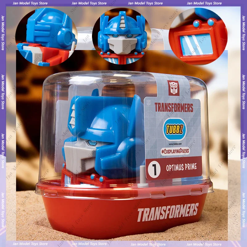 Original Numskull Transformation Optimus Prime TUBBZ Cosplaying Duck Collection Model Statue Children Christmas Gift Toy