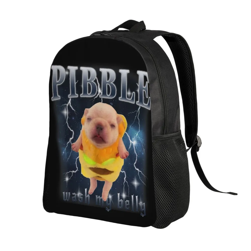 Funny Pibble Meme Wash My Belly Clean My Belly Meme Backpack Women Backpacks Polyester Fashion School Bags Designer Rucksack