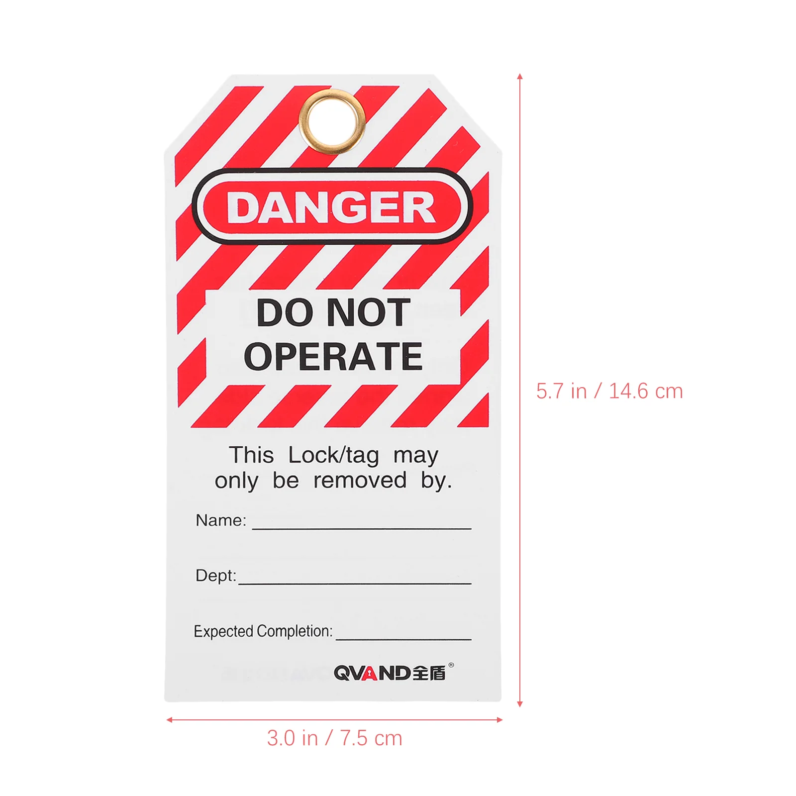 10 Pcs Lock List Tags For Equipment Repair Universal Do Not Operate Hanging Pvc Safety Danger