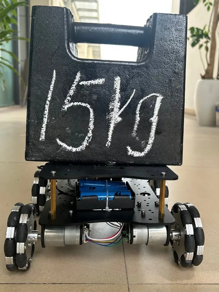 15Kg Payload 4WD 80mm Mecanum Wheel Robot Car Chassis with DC 12V Hall Motor for Arduino Raspberry Pi DIY Kit Project STEM Toy