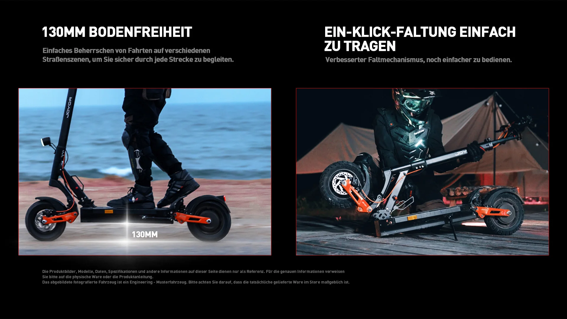 JOYOR T6E PRO ABE Faltbarer Premium-Elektro-Scooter für Erwachsene, 48V26AH Akku, City- und Pendler-E-Scooter, 10-Zoll-Offroad-Reifen – Detail 10