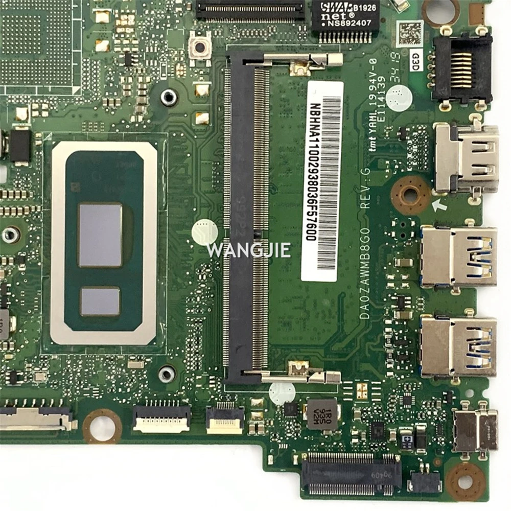 NBHNA11002 Für ACER Aspire 3 A315-55 A315-55G Motherboard I5-10210U CPU + 4 GB RAM DDR4 NBHNA11002 NB.HNA11.002 DA0ZAWMB8G0