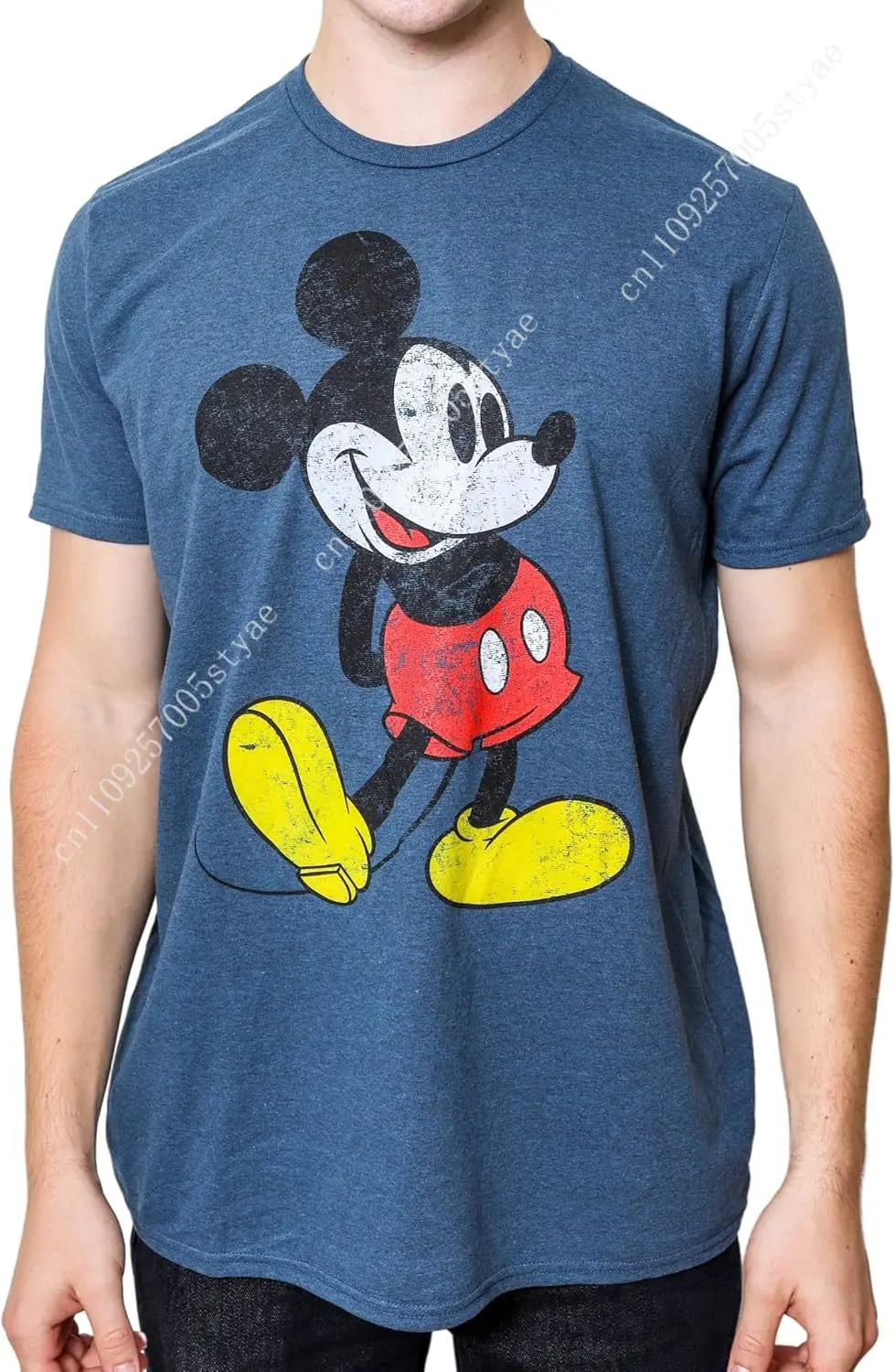 

Disney Mickey Mouse Classic Distressed Standing T-Shirt