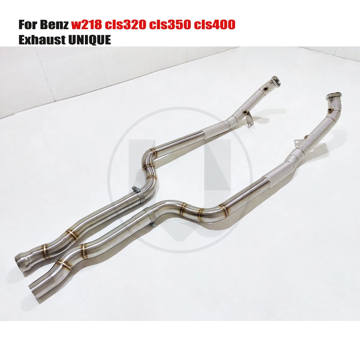 

UNIQUE Designs Benz w218 cls320 cls350 cls400 ss304 Straight-through downpipe exhuast pipe for cars