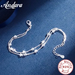 New 925 Sterling Silver fine stars Bracelets for women fashion Original designer party Wedding accessories Jewelry gifts