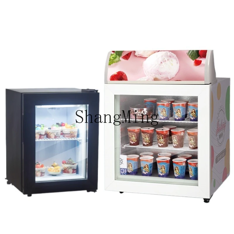

ZYY commercial vertical mini ice cream ice cream yogurt cake display freezer small