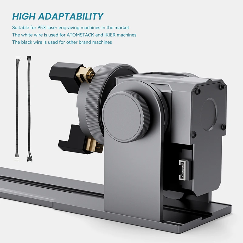 ATOMSTACK R1R2 Upgraded Rotary Clamp for Cups Ring Jewelry Compatible 95% Laser Engraving Machine Ortur Neje Twotress