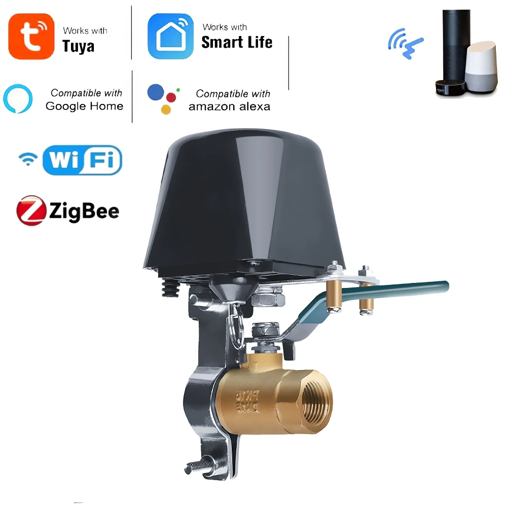 

Tuya WiFi Water Valve Zigbee Gas Switch Controller Support Alexa Google Assistant Voice Smart Wireless Control Smart Life App