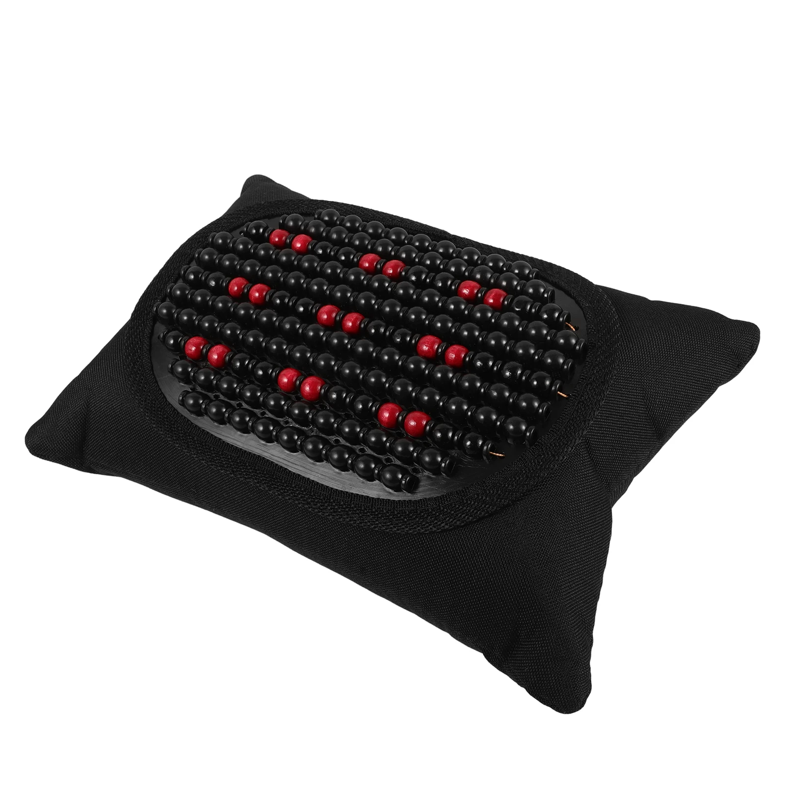 

Summer Headrest Neck Pillow Bamboo Beads Ventilation Holes Driving Travel Support Lightweight Car Accessories Red Color Car Seat