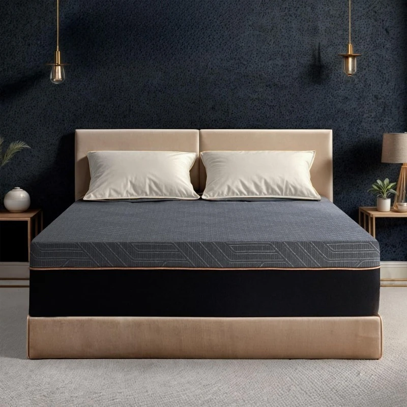 

12-дюймовый матрас Queen, медная гелевая охлаждающая пена с эффектом памяти для облегчения боли в спине, терапевтическая кровать в коробке, пена, сделанная в США