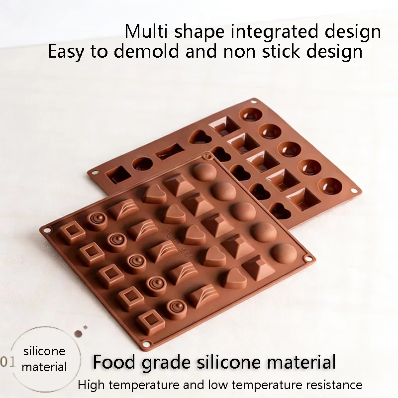 1PC Multi Shaped Silicone Flip Candy Chocolate Ice Tray Mold  Ice Making Box  Silicone Ice Tray Decoration Jelly Dropper Mold