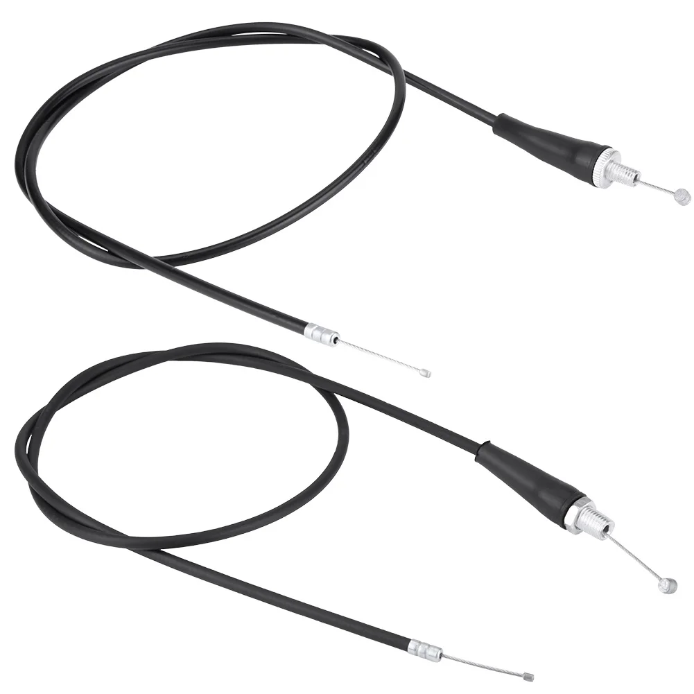 Línea de Cable de aceite de acelerador de motocicleta de cabeza recta de 110cm para Motor Pit Dirt Trail Bike Cable de acelerador de línea de acelerador de Motocross