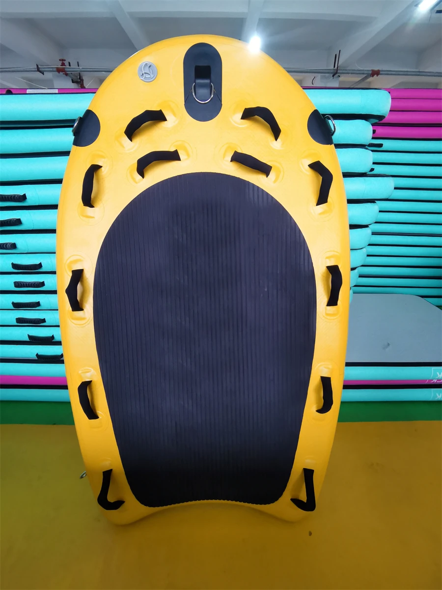 

Inflatable Rescue Sled Yellow Drop Stitch Inflatable Jet Ski Sled Surf Rescue Sled for Sale