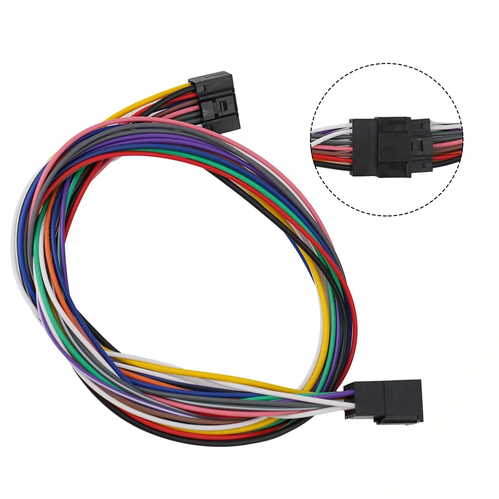 Long Lasting 16Pin Car Stereo Radio ISO Wire Harness Extension Cable 60cm Length Compatible With For Android Player