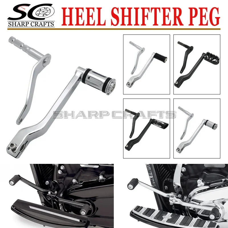 18-22 Front Heel Toe Shift Lever Shifter Pegs Pedal FootPegs For Harley Softail Fat Street Bob Boy Breakout Heritage Deluxe 114