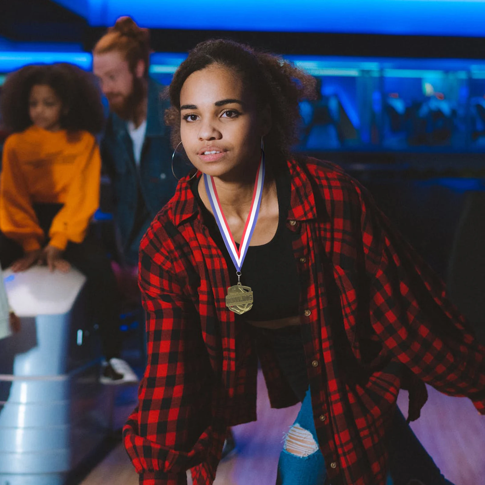 

Funny Delicate Bowling Medal Creative Zinc Alloy Award Accessory for Competitions Parties Decorative Sports Medals