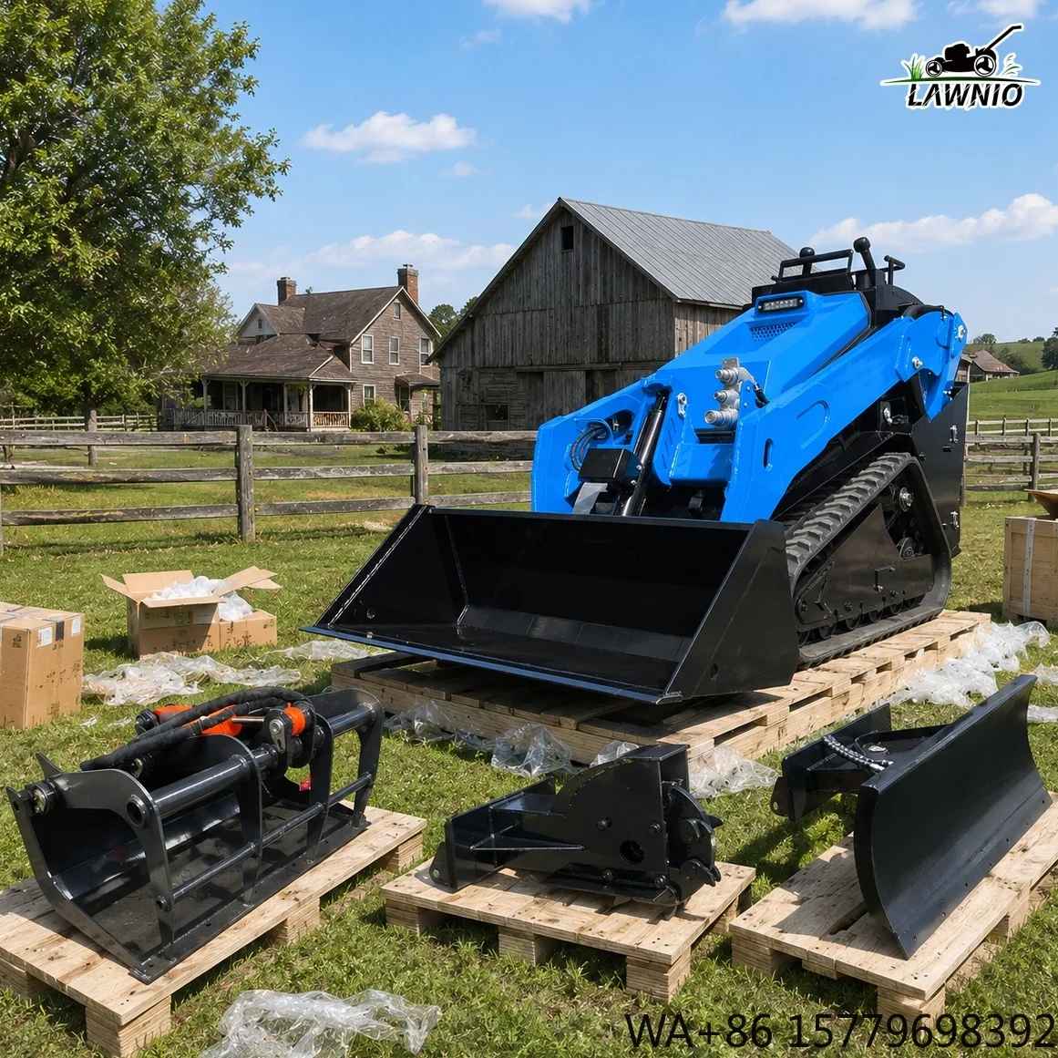 High Work Efficiency Skid Steer  500kg Rated Load Capacity Strong Lifting Capacity for Narrow Spaces Mini Loader