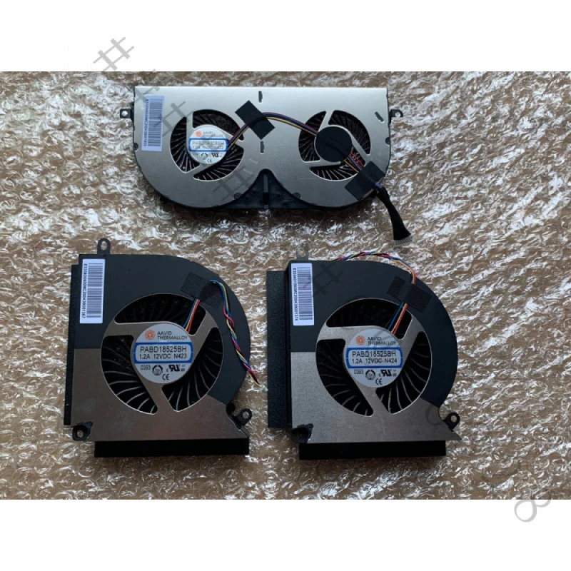 SC+Brand New DC12V 1.2A CPU & GPU Cooling Fan Trio PABD18525BH N422 N423 N424 For MSI GT76 Titan RTX2080 Mainboard MS-17H1 17 In