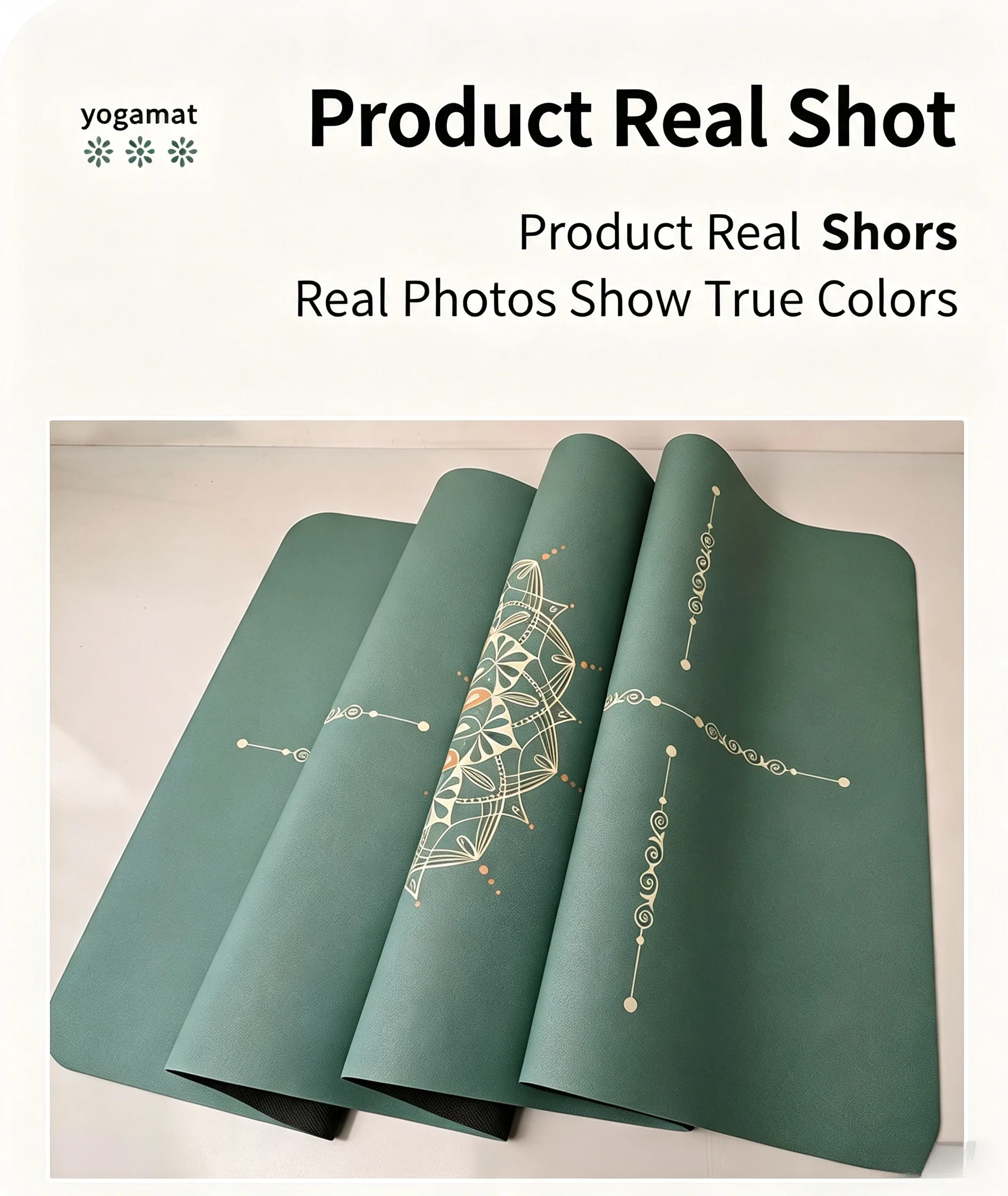 PU Yoga Mat 2026 New Product Printed Natural Rubber Matte Coir Yoga Mat, Extra Wide, Professional, Non-Slip, for Home Use