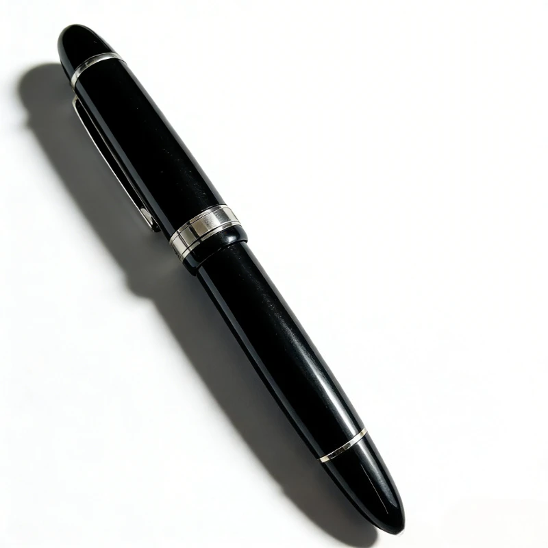 New Black Montefiore Pen Collection No.6 Fountain Pen Gold/Silver Blade Nib Travel Fashion Matte Metal Stationery on Sale Pens