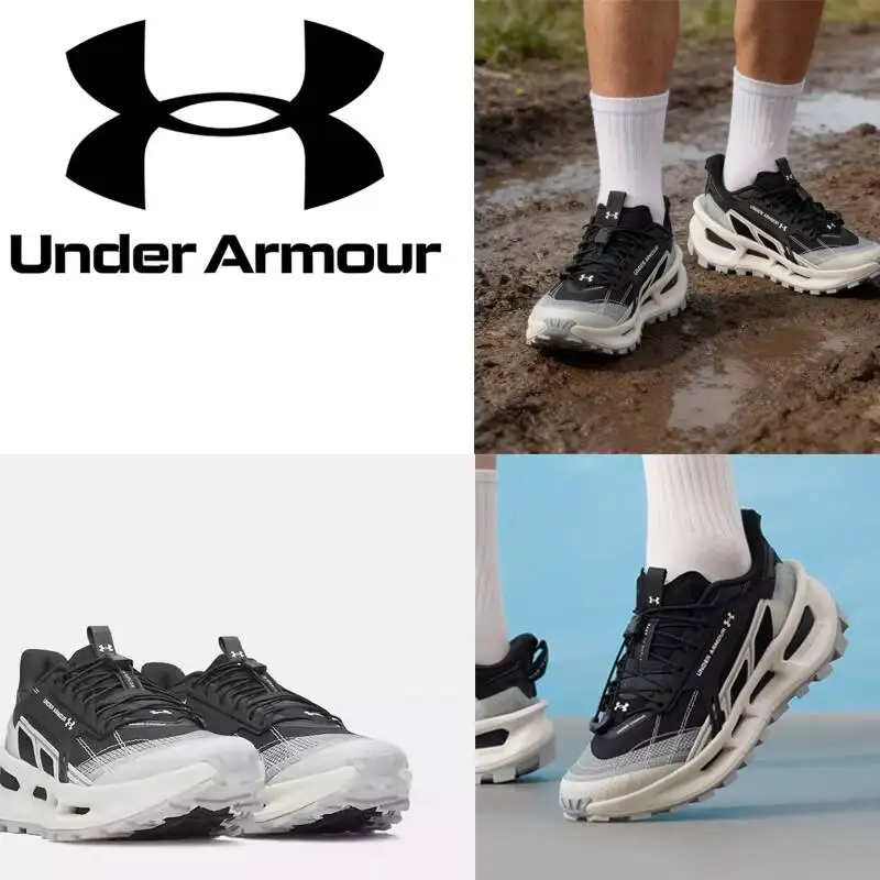 New Under Armour Unisex Sport Trail Running Shoes 6012791-110 UA HOVR Cushion Rugged Outsole Hiking Sneakers