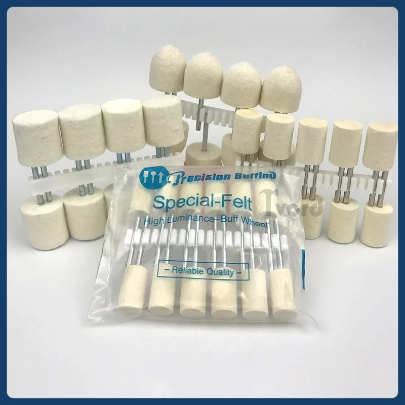 

5PCS Wool Felt Mounted Polishing Buffing Wheel 2.35/3mm Shank for Grinder Drill Rotary Tools Grit 3mm/4mm/5mm/6mm/8mm/10mm/12mm