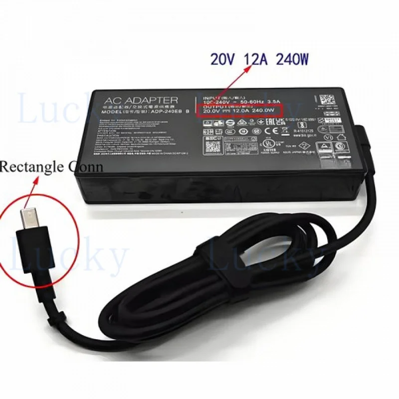 

Зарядное устройство/блок питания переменного тока 240 Вт для оригинального ASUS ROG Zephyrus G16 GU605CR-QR203-GAMING