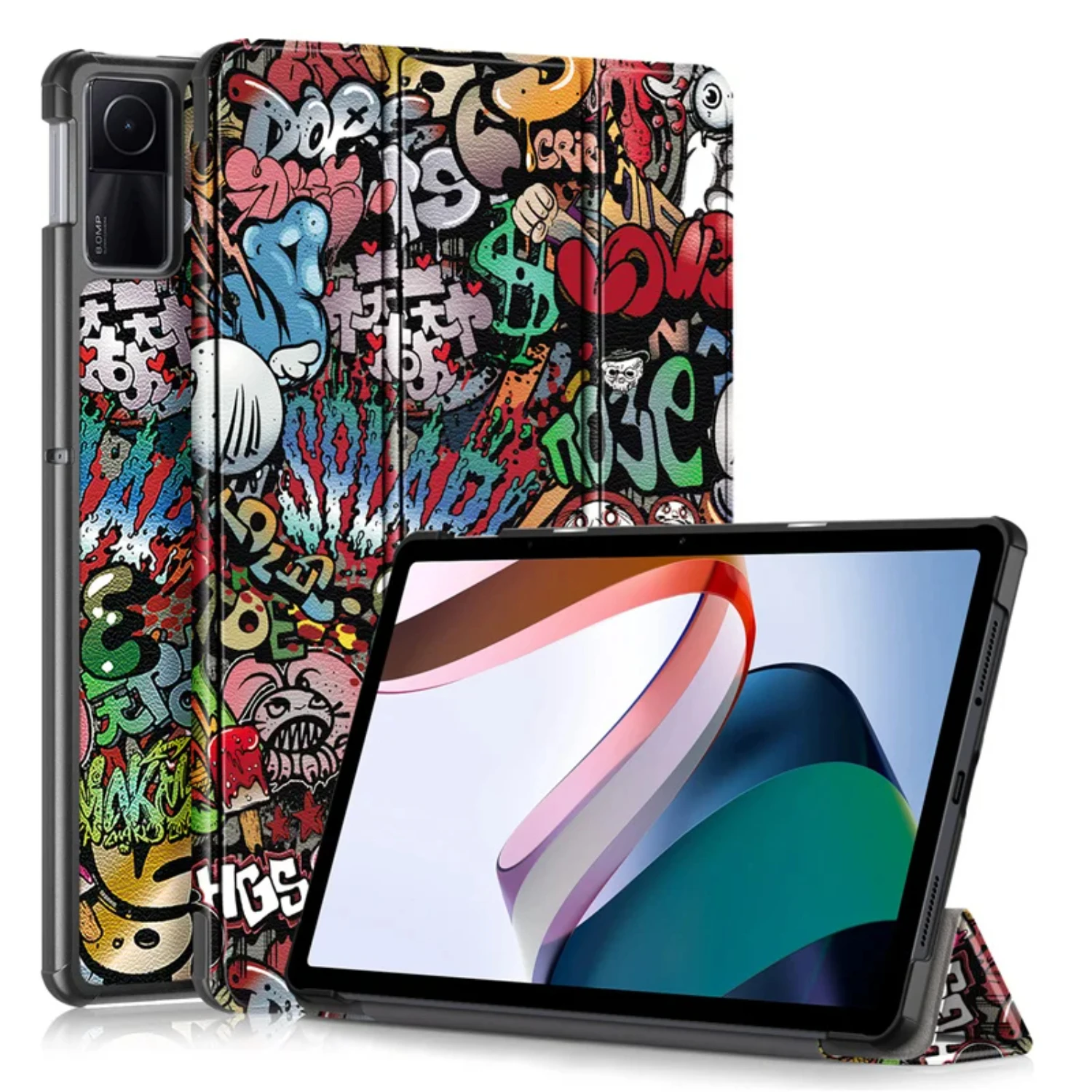 Elegant tri-folding iPad SE 11'' 2023 stand case cover with auto wake sleep feature - stylish and functional tablet protection