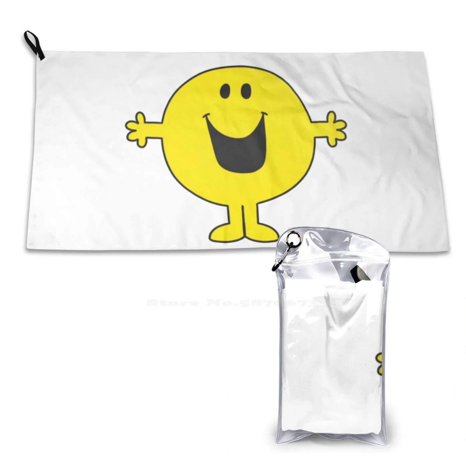 Happy Soft Towel High Quanlity Sport Washcloth Mr Happy Happy Kids Artss Aesthetic