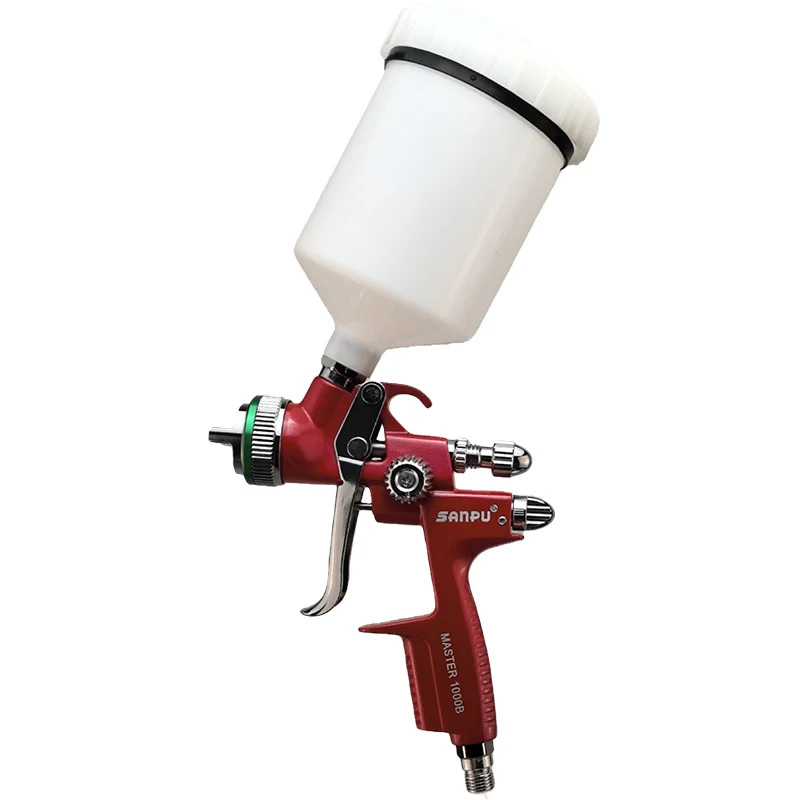 

KRST Professional HVLP High Pressure Air Spray Gun Red Aluminum Alloy Body Precision Atomization Car Painting Industrial High