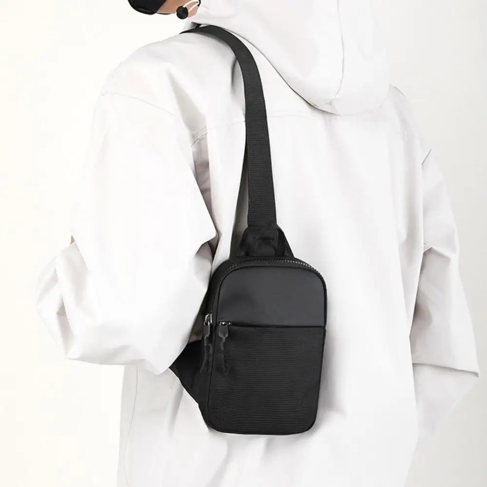 Casual Waterproof Crossbody Slings Bag Portable Oxford Men's Shoulder Bag Unisex Mini Chest Bag Travel